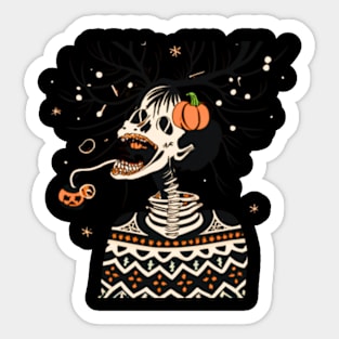 Happy Hallothanksmas - Celebrate the Season Tee Sticker